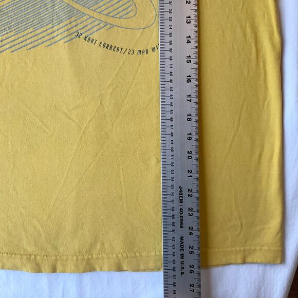 Nautica Men Short Sleeve T-shirt Size M, Yellow, Nautica Competition - Picture 4 of 7